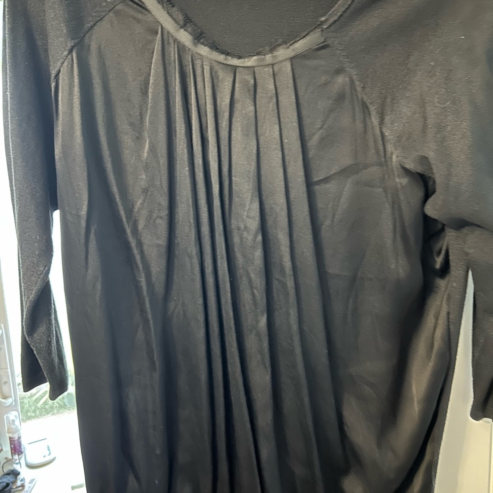 Vintage Pendleton black 3/4 sleeve sweater